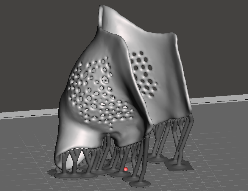The splint 3D printing orientation